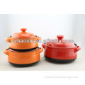 3PCS COLORFUL WHOLESALE CLAY COOKING HOT POT FOR INDUCTION